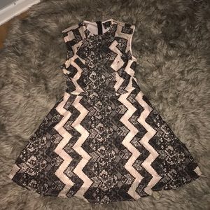 Lace Fit and Flare Dress